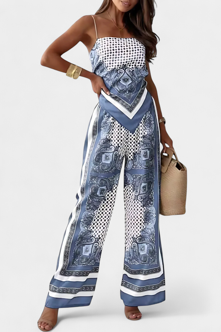 Leonie Conjunto Paisley con Tiras