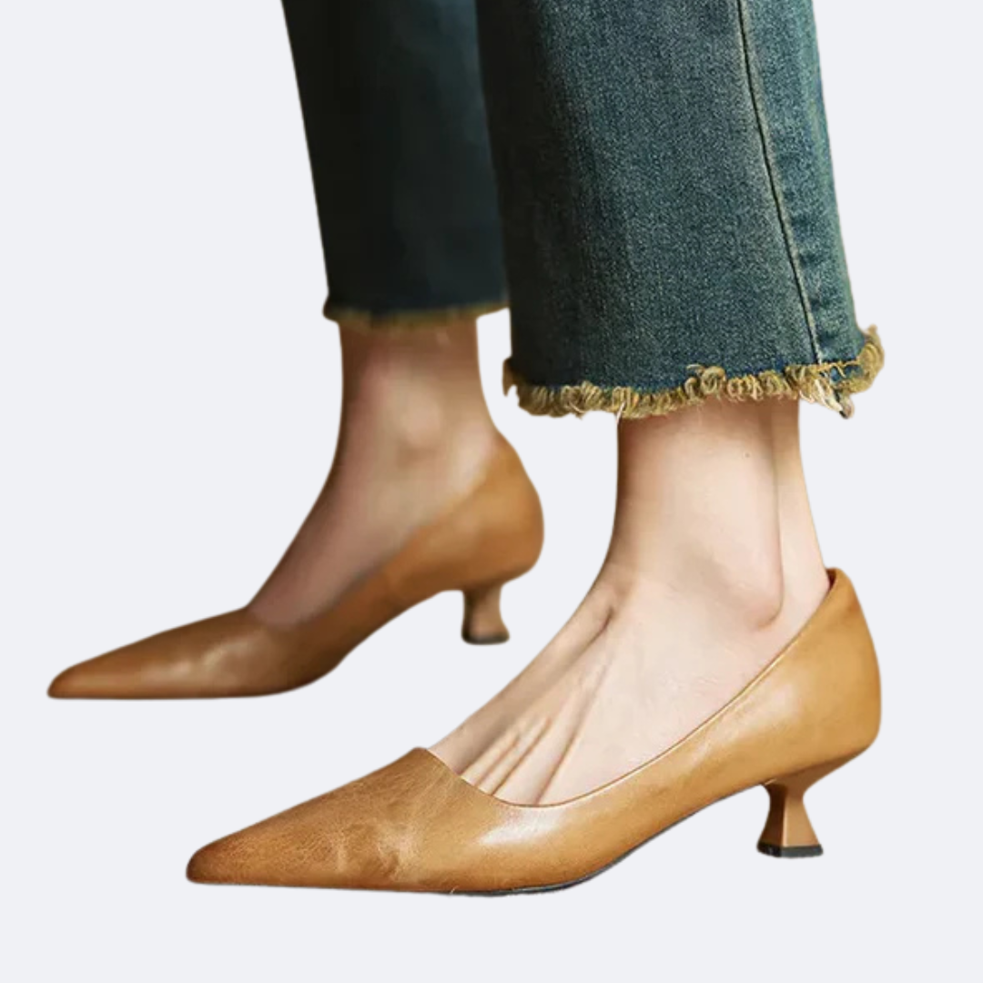 Anok™ Zapatos de Tacón en Cuero Verdadero