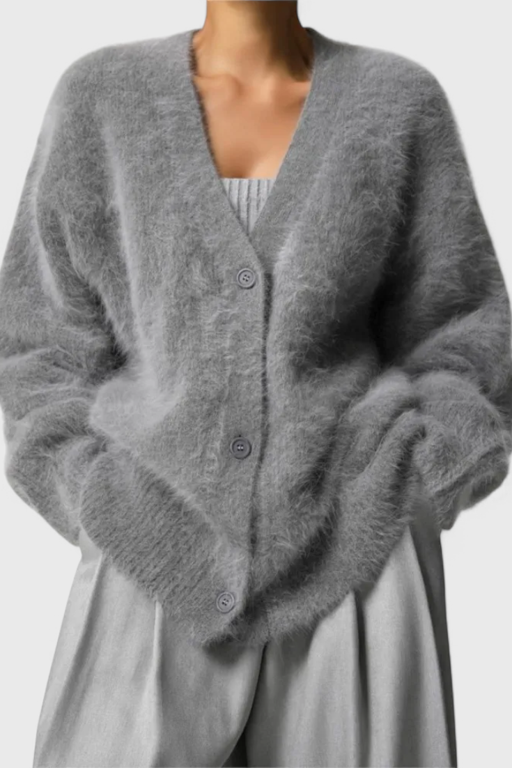 Cardigan Daniela de Mezcla de Cachemira Suave