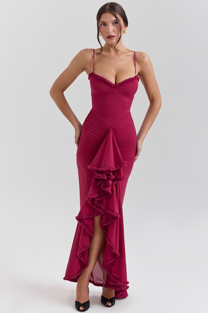 Edith | Vestido Encantador con Volantes
