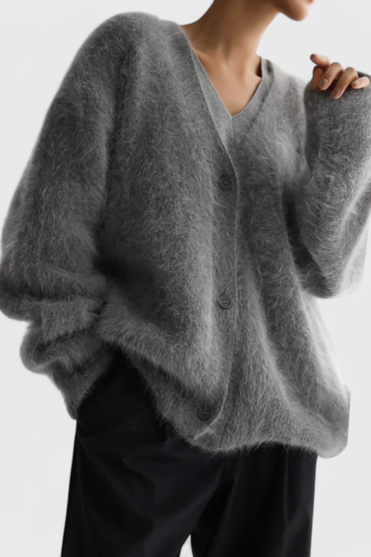 Cardigan Daniela de Mezcla de Cachemira Suave
