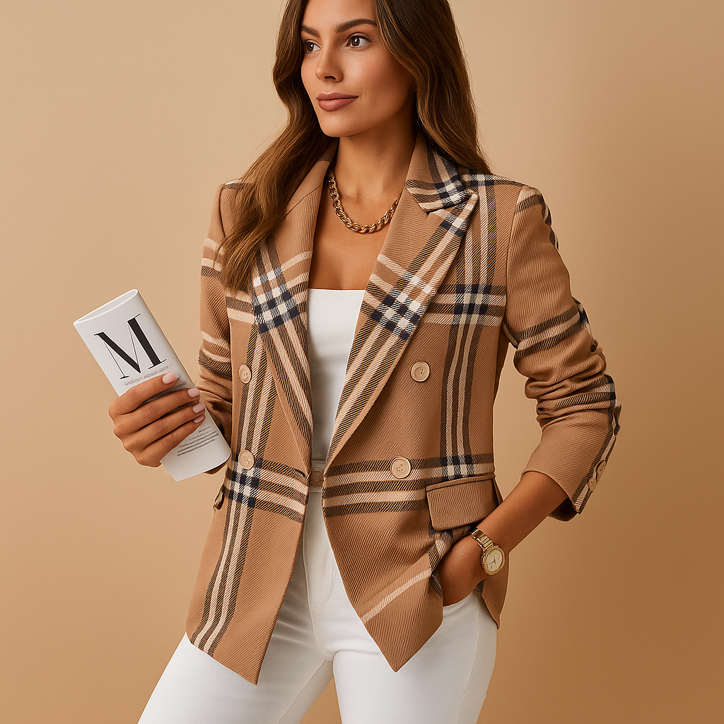Blazer entallado con detalles elegantes para mujeres | Renée