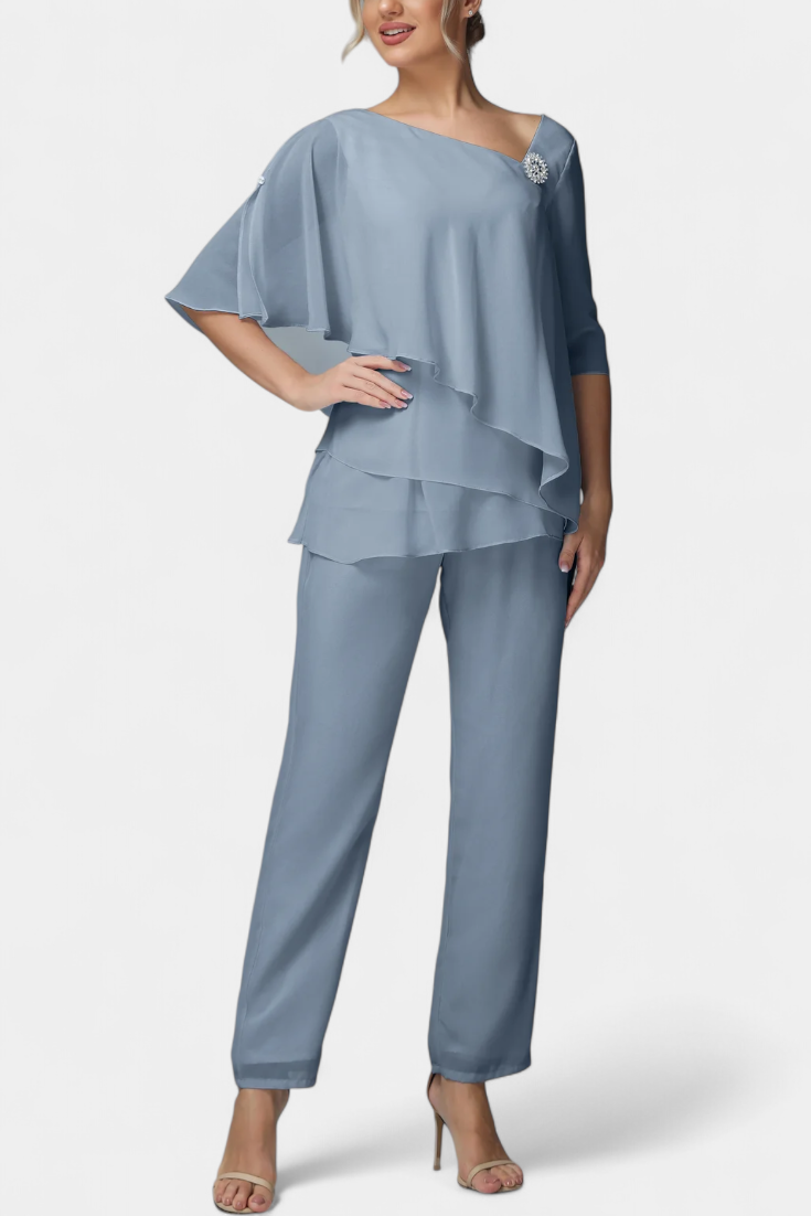 Dinah Conjunto de Dos Piezas con Silueta Femenina sin Esfuerzo