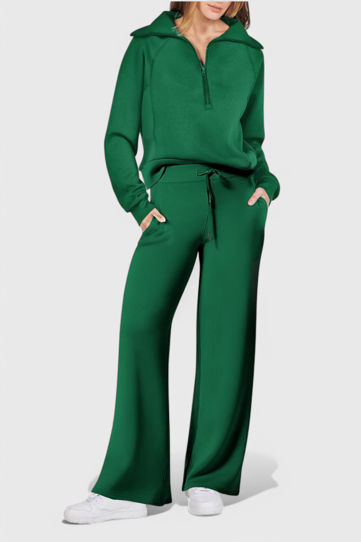 Berken Conjunto de Lounge de Dos Piezas de Manga Larga