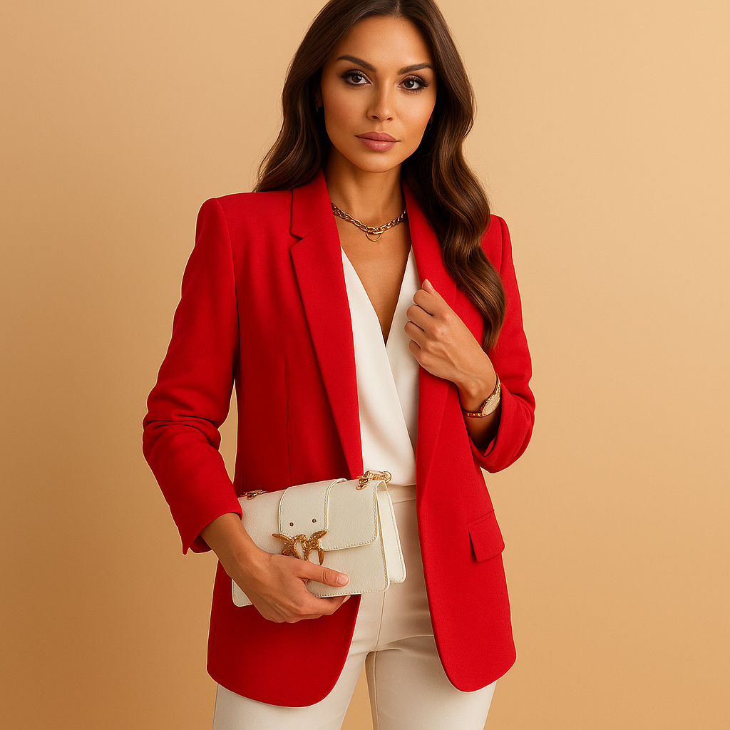 Blazer largo elegante para mujeres | Yvette
