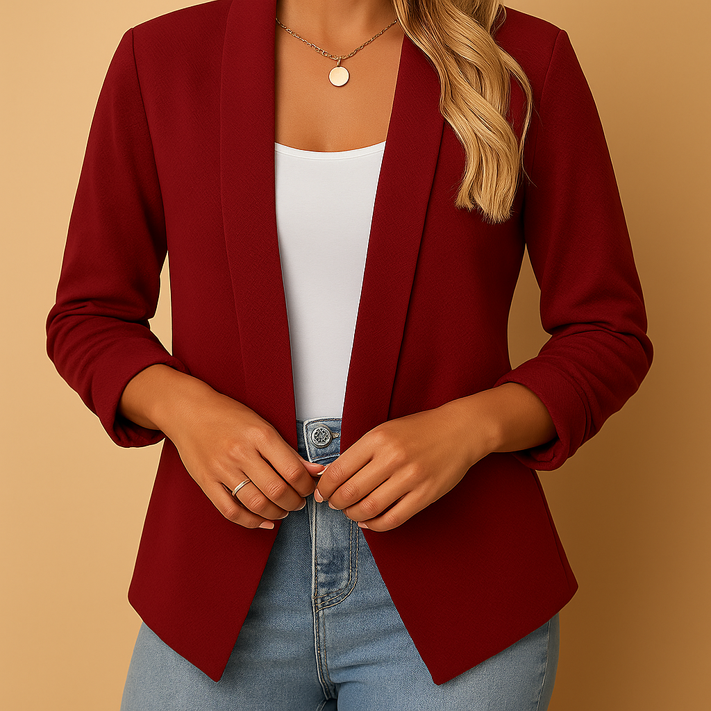 Blazer abierto con corte elegante para mujeres | Thalita