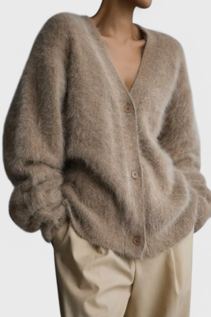 Cardigan Daniela de Mezcla de Cachemira Suave