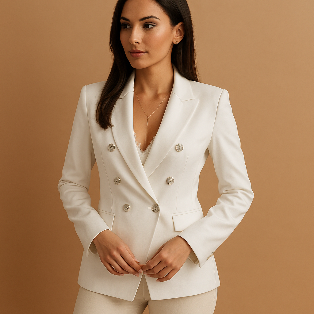 Blazer casual de algodón para mujeres con diseño atemporal | Fenna
