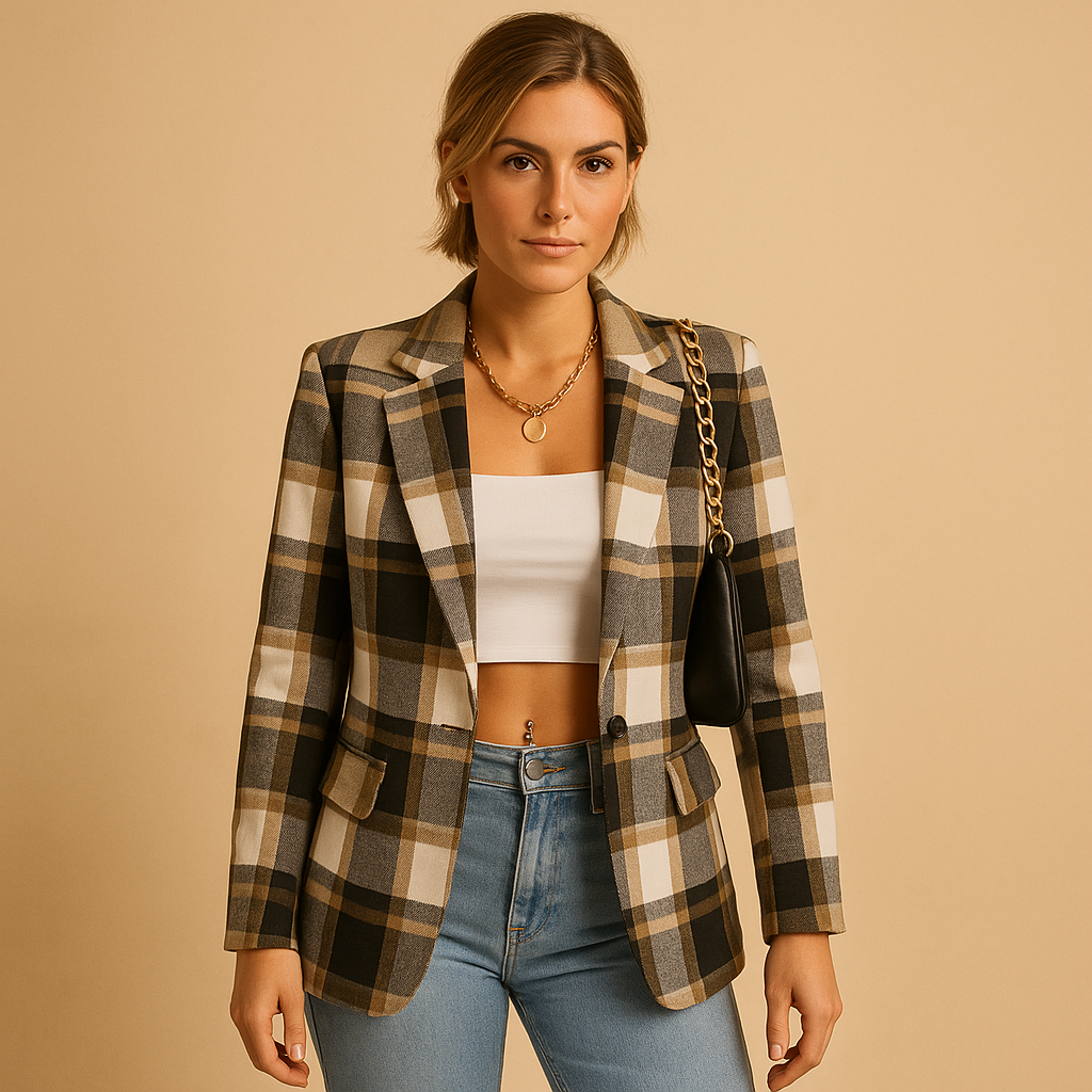 Blazer elegante con una vestibilidad favorecedora para mujeres | Danique