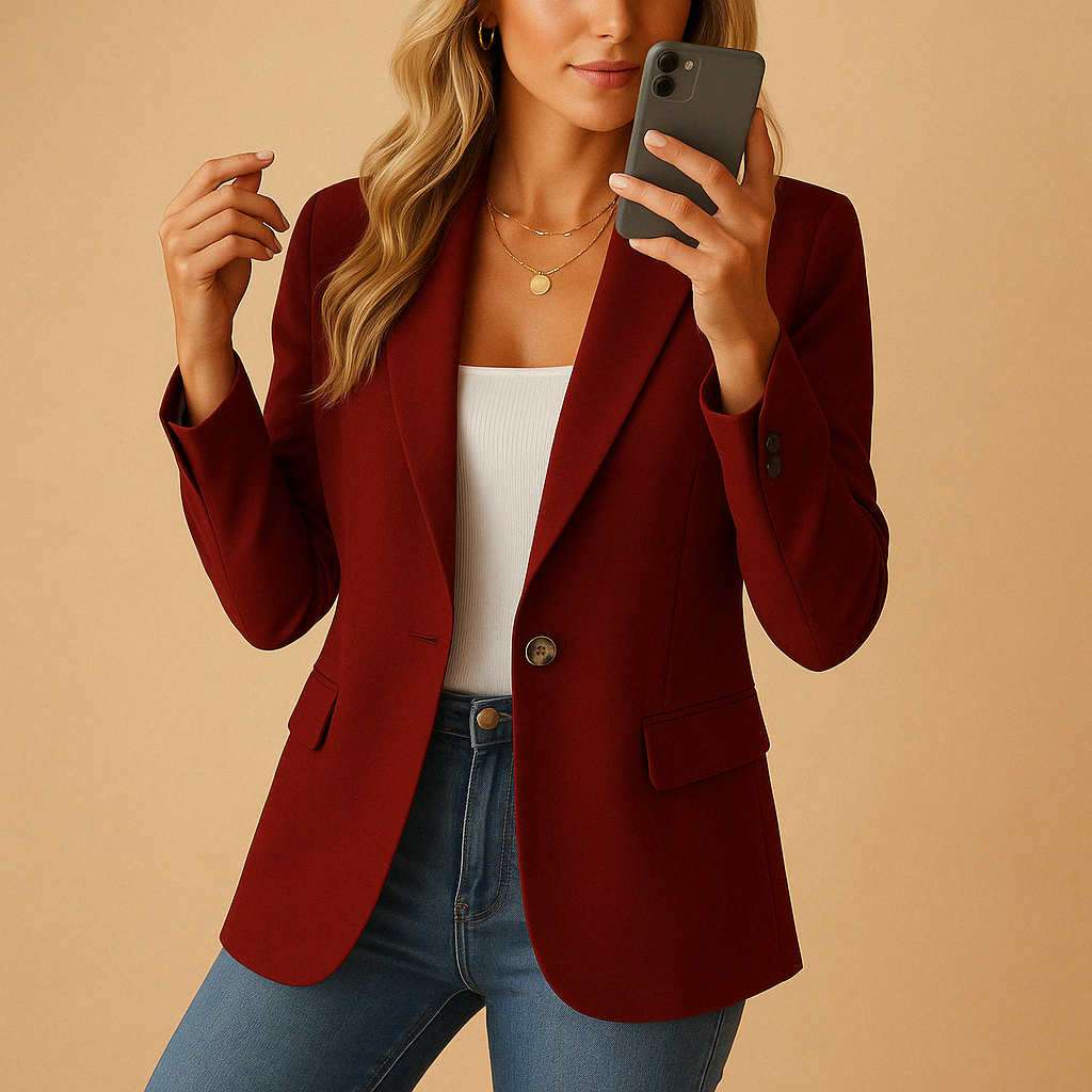 Blazer ajustado con ajuste cómodo para mujeres | Yara