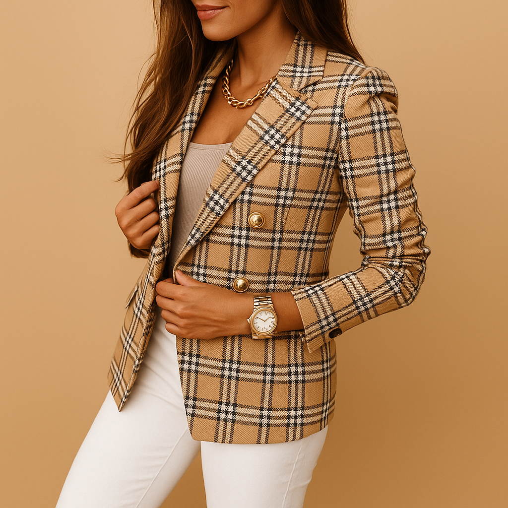 Blazer entallado con detalles elegantes para mujeres | Renée