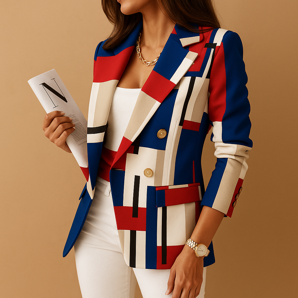 Blazer entallado con detalles elegantes para mujeres | Renée