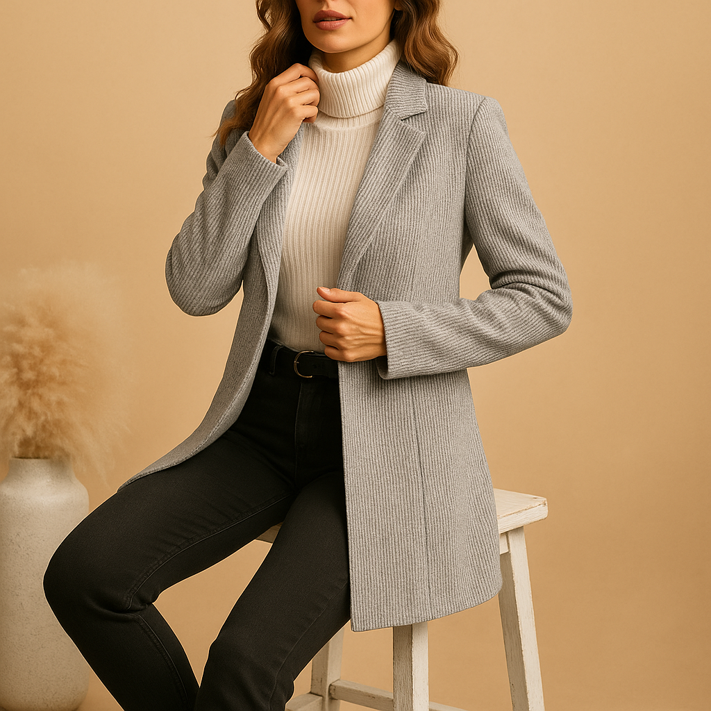 Blazer ajustado con mangas largas para mujeres | Sylvie