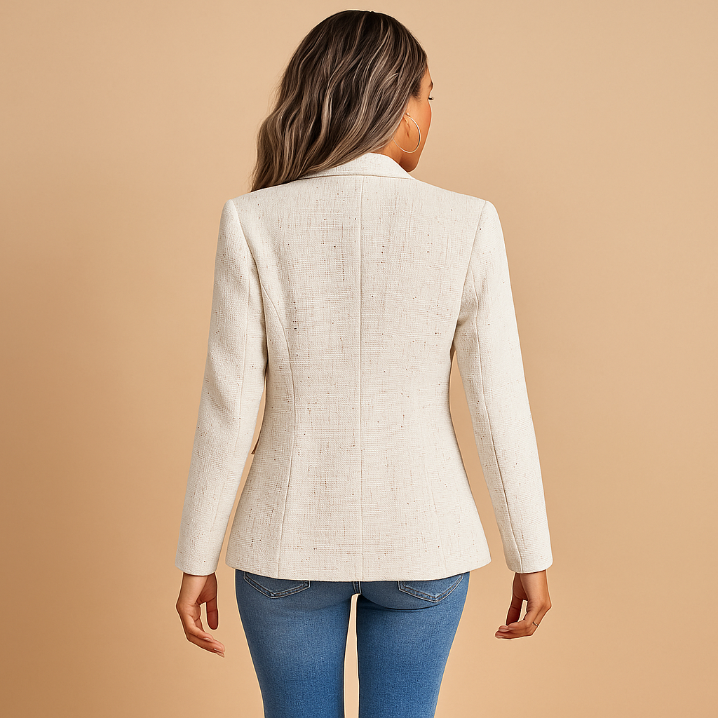Blazer ajustado con solapas para mujeres | Renée