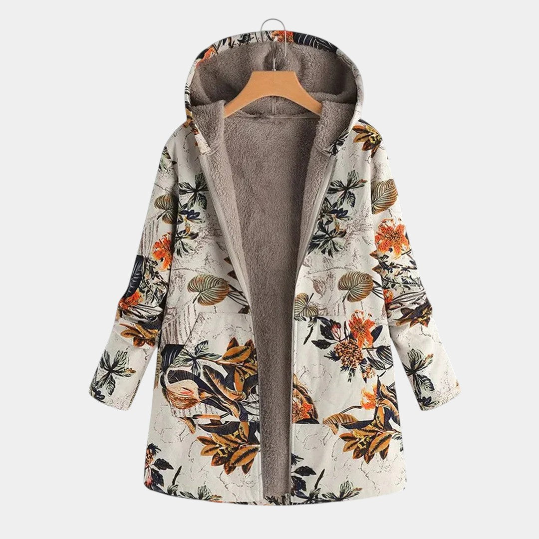 Camelia Chaqueta Cálida Con Forro Polar