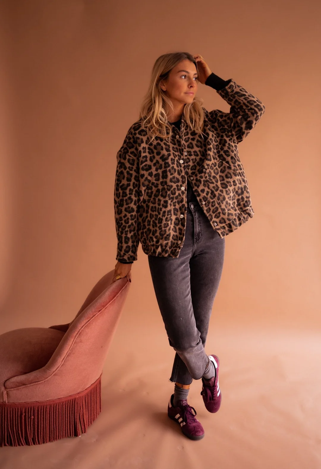 Charlene Chaqueta de Otoño Elegante