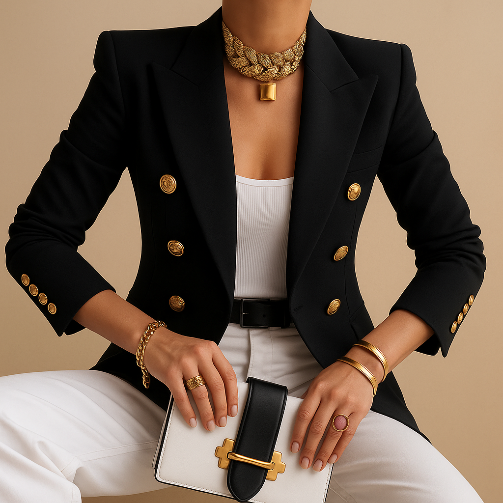 Blazer largo elegante para mujeres | Lavina