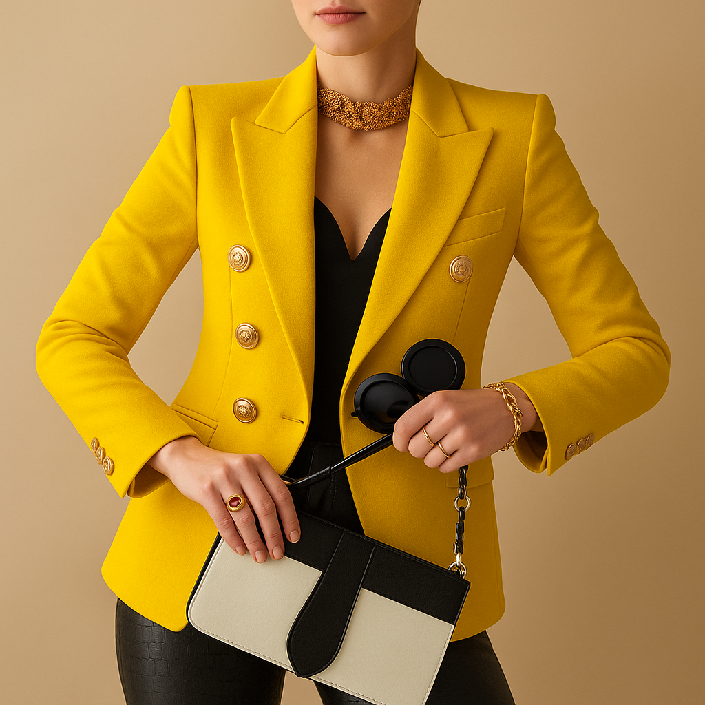 Blazer largo elegante para mujeres | Lavina